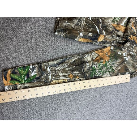 Lincoln Outfitters Men's Medium Real Rree Heavy Camouflage Hunting Quarter Zip - Picture 6 of 7